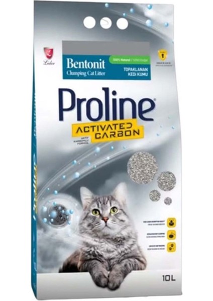 Aktif Karbonlu Kedi Kumu 10LT