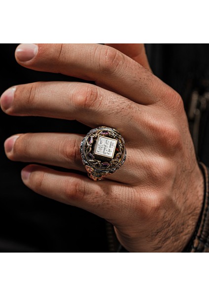 925 Ayar Gümüş Ebabil Model Dualı Erkek Yüzük modelleri