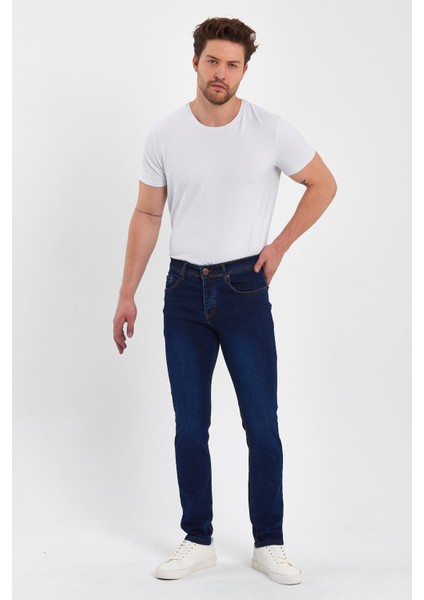 Erkek Taşlamalı Klasik Jeans modelleri