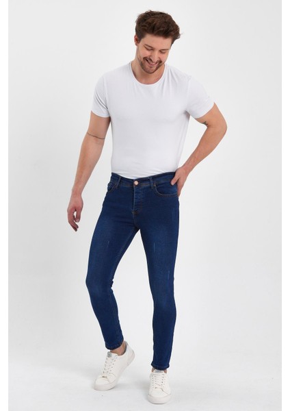 Erkek Düğmeli Taşlı Tırnaklı Skinny Jeans modelleri
