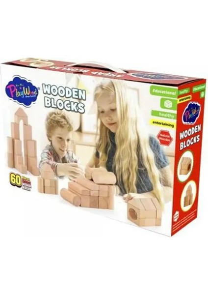 Wooden Blocks – Yapı Blokları - Ahşap Zeka Oyunu - Çocuk Oyunu - Denge Oyunu