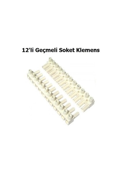 12’li Geçmeli Soket Klemens 25 Adet Paket