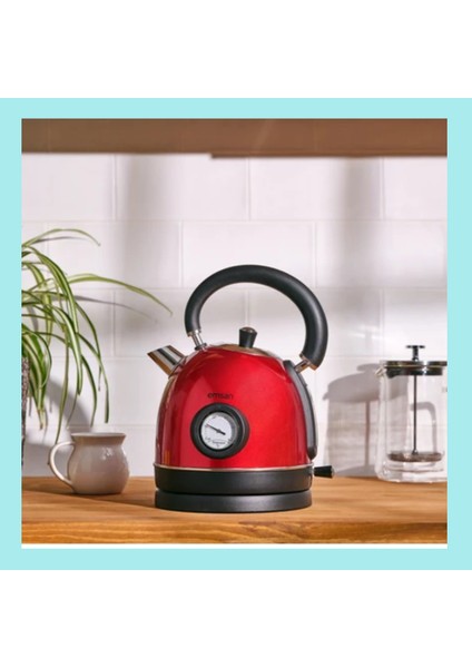 304 Paslanmaz Çelik Gövde Kettle Red fırsatları