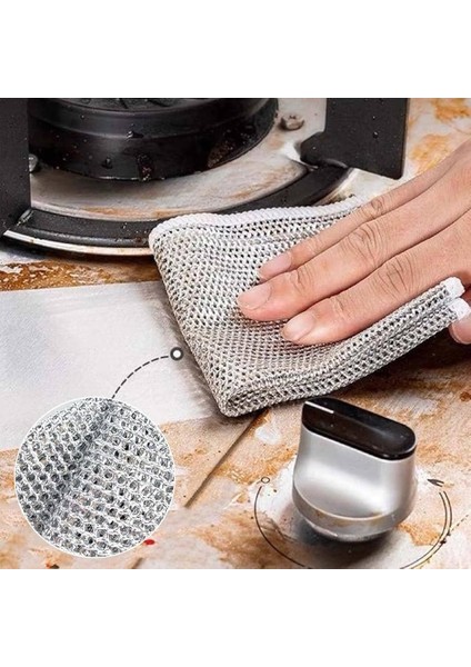 3'lü Paket Çizilmez Tel Bulaşık Bezi fiyatları