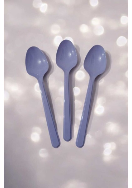 Plastik Kaşık Lila 75 Adet