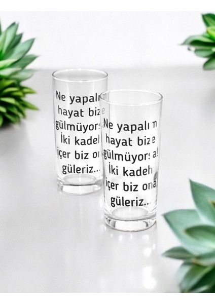 Rakı Bardağı 2'li Cam - Sözlü - Ne Yapalım Hayat Bize Gülmüyorsa!