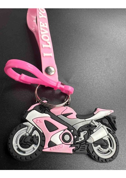 Motorsiklet Anahtarlık,:anahtarlık:sevgili:hediyelik.pembe