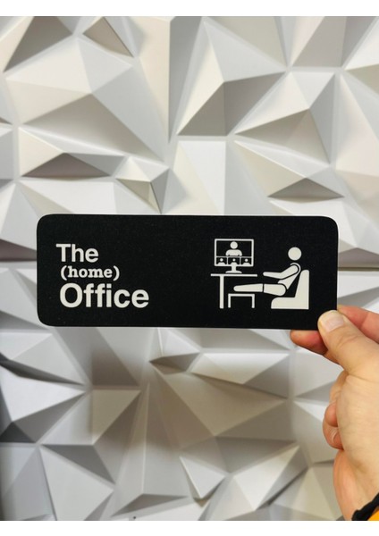 Home Office Sign - Home Ofis Tabelası -Duvar Dekorasyonu