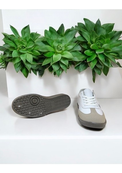 Kadın Erkek Beyaz-Siyah Sneaker Rahat Taban Spor Ayakkabı - Smb fırsatları