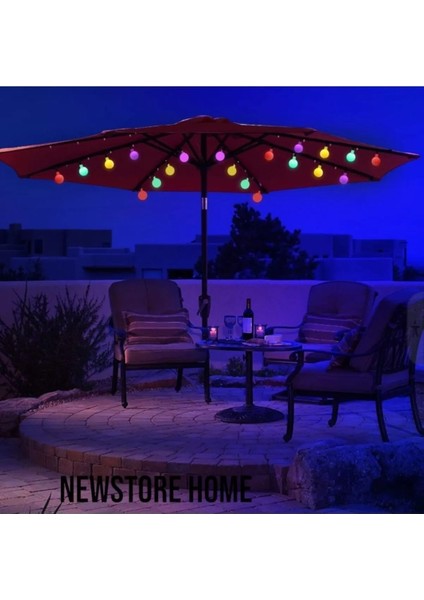 50 LED 7 Metre Renkli Solar Güneş Enerjili Bahçe Teras Balkon Ağaç Lambası Aydınlatması 50 LED fiyatları