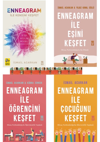 Ennegram İle Kendini Keşfet / Enegram İle Eşini Keşfet / Ennegram İle Çocuğunu Keşfet (4 Kitap)