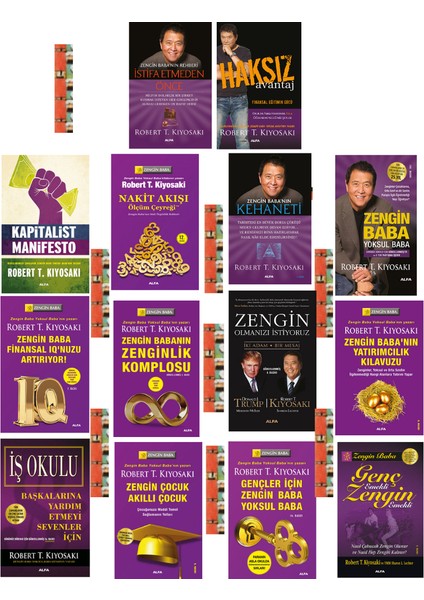 Zengin Olmanızı İstiyoruz / Haksız Avantaj / Zengin Baba Yoksul Baba (14 Kitap) - Robert T. Kiyosaki