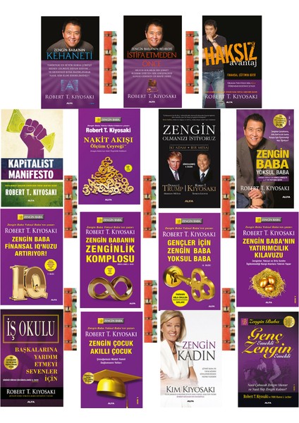 Haksız Avantaj / İstifa Etmeden Önce / Zengin Baba Yoksul Baba (15 Kitap) - Robert T. Kiyosaki