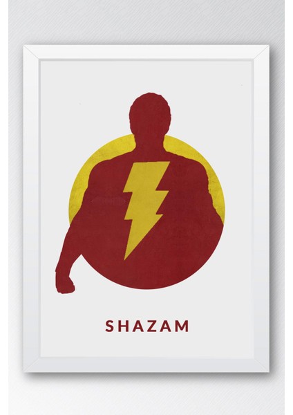 Shazam Çerçeveli Tablo - Shazam Fim Posteri Tablo fiyatları