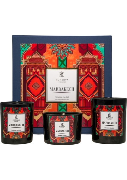 Marakeş Konseptli Soya Mum Seti