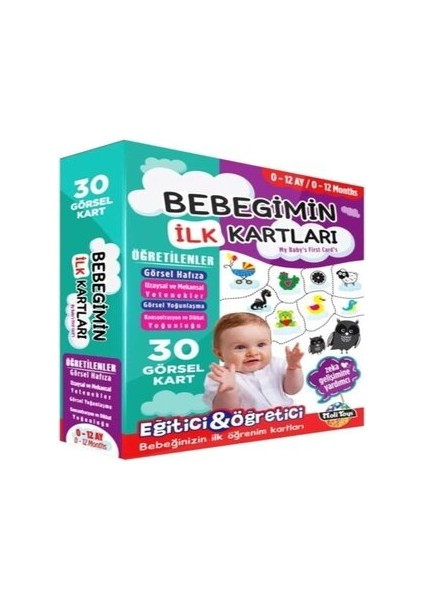 Bebeğimin Ilk Kartı Zeka Oyunu Eğitici Oyuncak