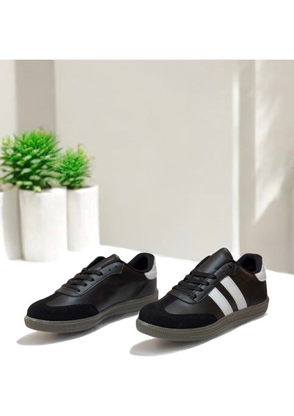 Kadın Erkek Siyah-Beyaz Sneaker Rahat Taban Spor Ayakkabı - Smb fiyatları