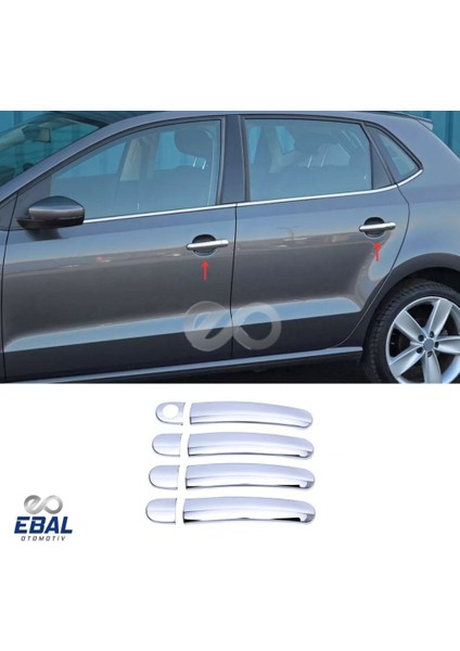 Skoda Fabia Mk2 Krom Kapı Kolu 2008 Üzeri Paslanmaz Çelik