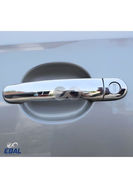 Skoda Fabia Mk2 Krom Kapı Kolu 2008 Üzeri Paslanmaz Çelik