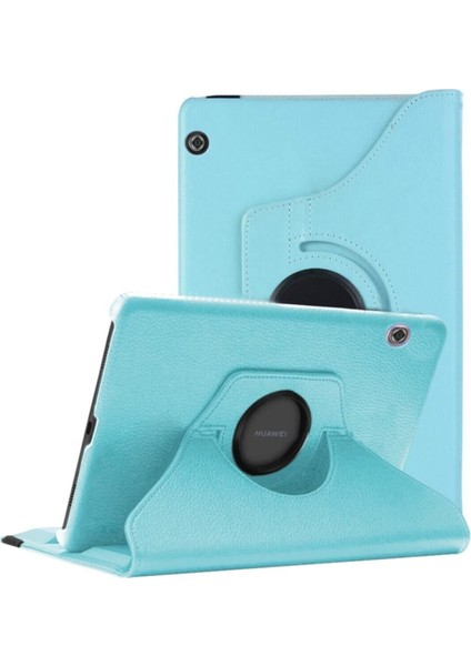 Huawei Mate Pad T10 Uyumlu 360 Rotating Stand Suni Deri Tablet Kılıfı