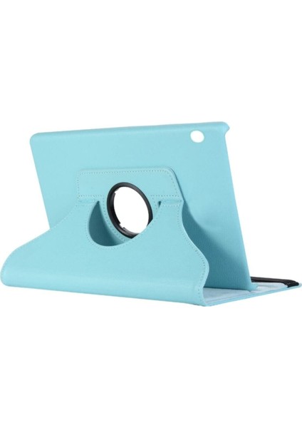 Huawei Mate Pad T10 Uyumlu 360 Rotating Stand Suni Deri Tablet Kılıfı