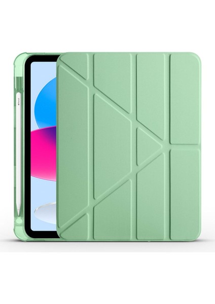 Apple Ipad 10.9 10.nesil 2022 Kalem Bölümlü Standlı Uyku Modlu Akıllı Kılıf A2696 A2757 A2777