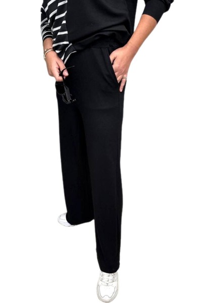 Kadın Triko Lastikli Bol Pantolon 12811 BGL-ST04224 modelleri