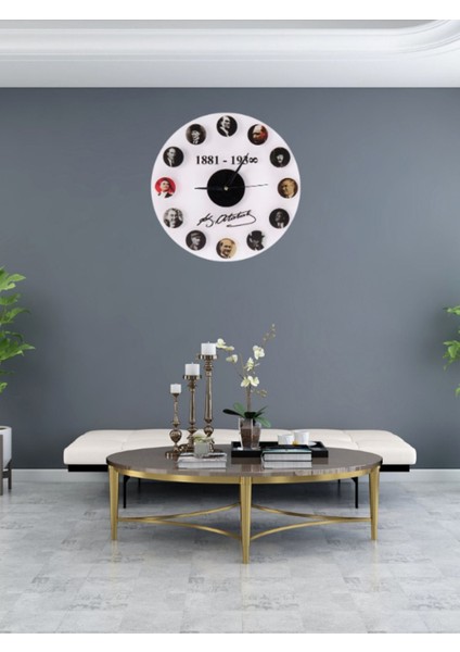 Deepcraft Dekoratif Şeffaf Akrilik Sessiz Akar Duvar Saati Salon,mutfak,ofis,çocuk Odası Saati - At modelleri