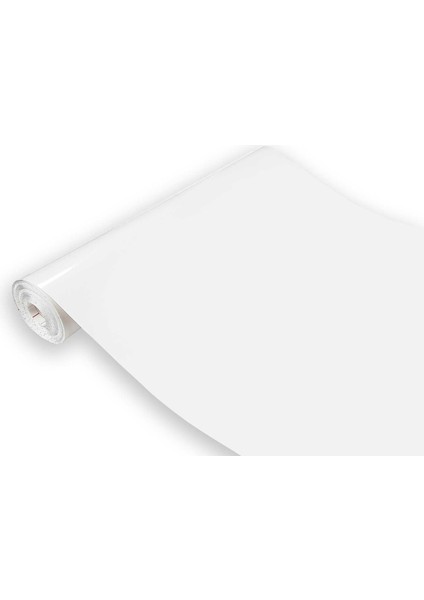 176-0011 Düz Parlak Beyaz Kendinden Yapışkanlı Folyo ( 45 cm x 1 mt )