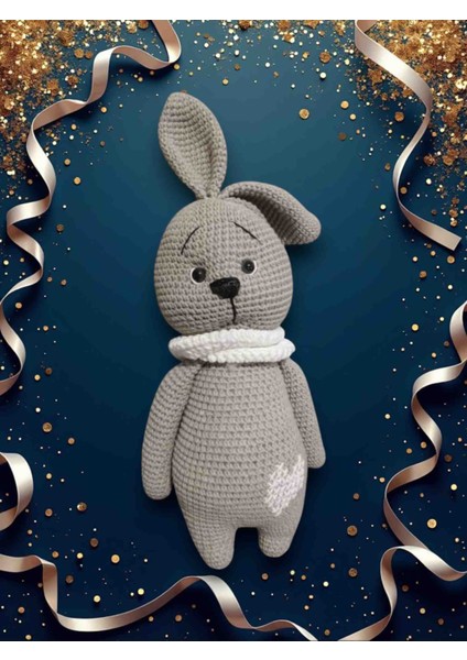 Amigurumi Sevimli Şapşik Tavşan Kardeşler 2 Adet