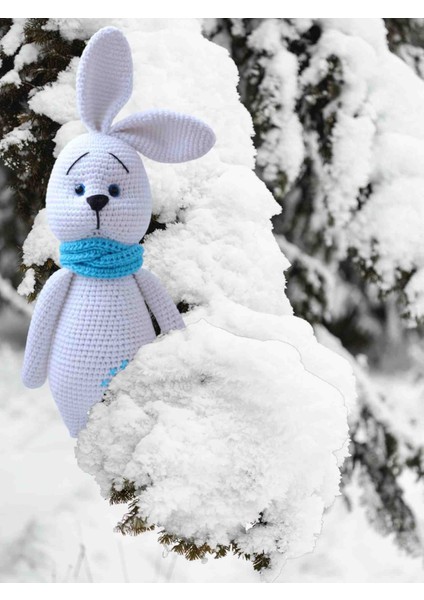 Amigurumi Sevimli Şapşik Tavşan Kardeşler 2 Adet
