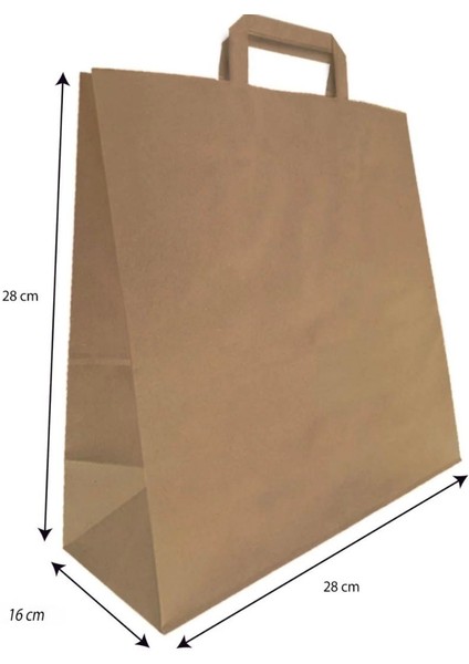 Kraft Kağıt Çanta 28 x 28 x 16 cm 50 Adet fiyatları