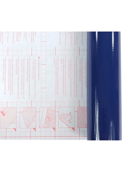 176-0689 Düz Parlak Lacivert Kendinden Yapışkanlı Folyo ( 45 cm x 1 mt )