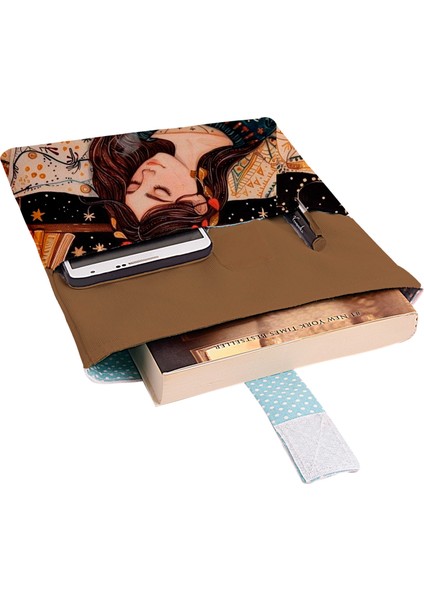 Desenli Yıkanabilir Cepli Kitap Kılıfı 20 x 25 cm Çok Amaçlı Çanta Book Cover fiyatları