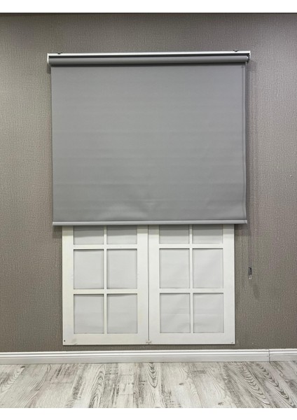 Donatti Güneşlik Düz Stor Perde Ithal Mat Polyester Açık Gri