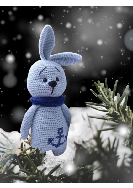 Amigurumi Sevimli Şapşik Tavşan Kardeşler 2 Adet