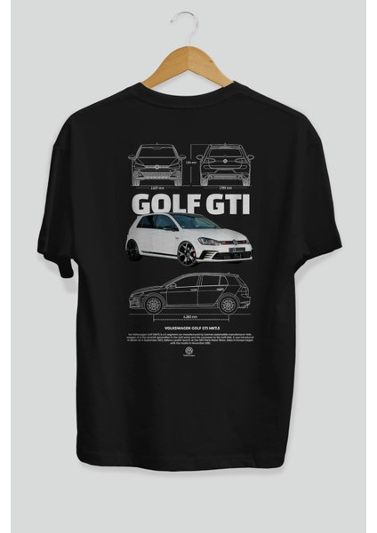 Volkswagen Golf Gtı Mk7 Arka Baskılı Oversize T-Shirt Erkek Kadın Unisex %100 Pamuk Bisiklet Yaka Tişort fiyatları