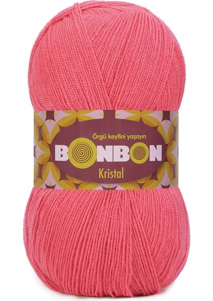 5 Adet Bonbon Kristal Lif Ipi,el Örgü Ipi 98230 Pembe
