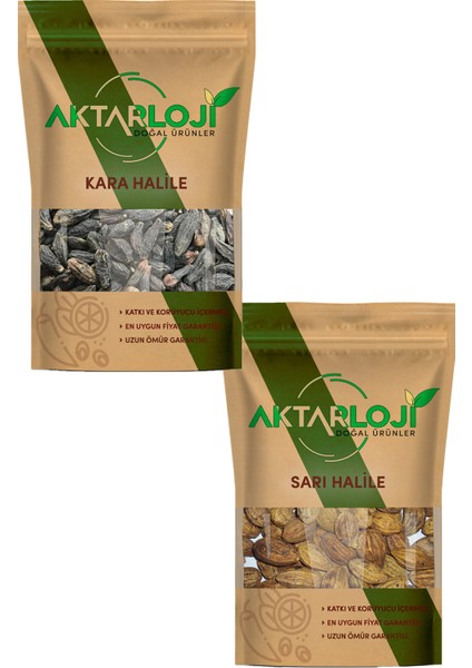 Tane Halile Seti 50 gr Tane Sarı Halile + 50 gr Tane Kara Halile