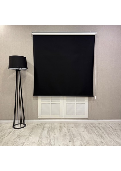 %100 Işık Geçirmez Blackout Stor Perde Siyah