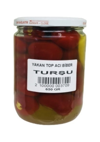 Yakan Top Acı Biber Turşusu 660 gr