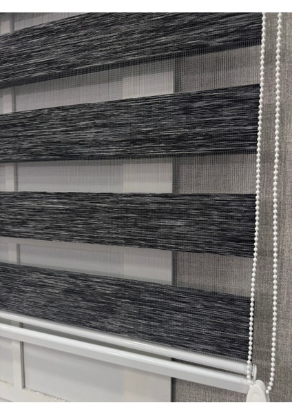 Donatti Bambu Zebra Stor Güneşlik Perde Siyah Gri Kırçıllı fırsatları