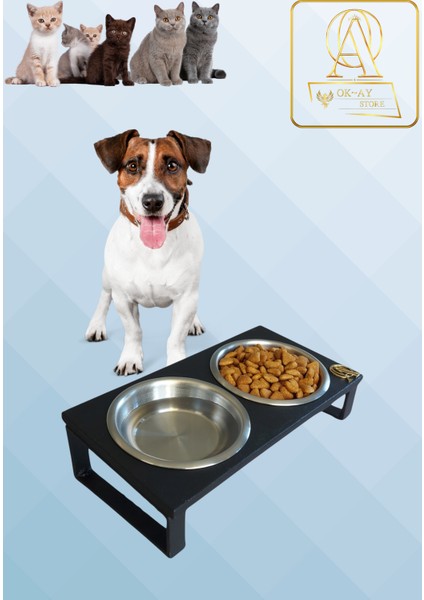 Kedi ve Köpekler Için Sağlıklı Yeme Standı, %10 Eğimli Tasarım ve Kaymaz Ayaklar fiyatları