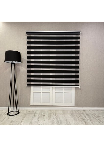 Donatti Bambu Zebra Stor Güneşlik Perde Siyah