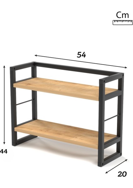 2 Raflı Metal Düzenleyici Tezgah Üstü Raf Baharatlık Banyo Rafı Metal Organizer Çok Amaçlı Raf indirimleri