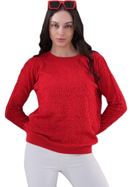 Kadın Bisiklet Yaka Büzgülü Kazak 12833 BGL-ST04228 fiyatları