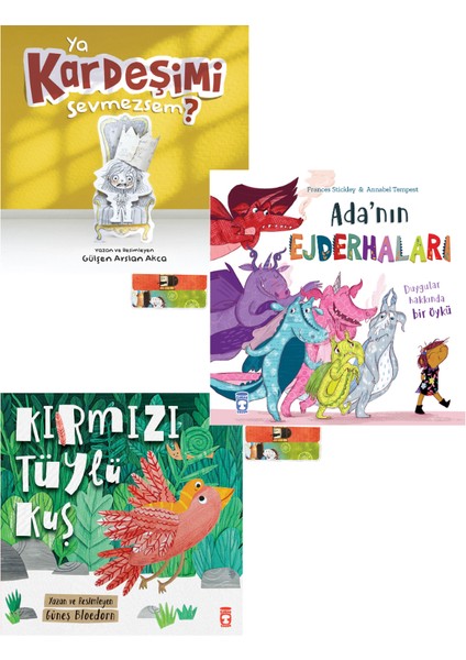 Kırmızı Tüylü Kuş / Adanın Ejderhaları / Ya Kardeşimi Sevmezsem (3 Kitap)
