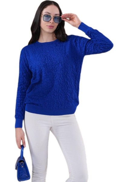 Kadın Bisiklet Yaka Büzgülü Kazak 12833 BGL-ST04228