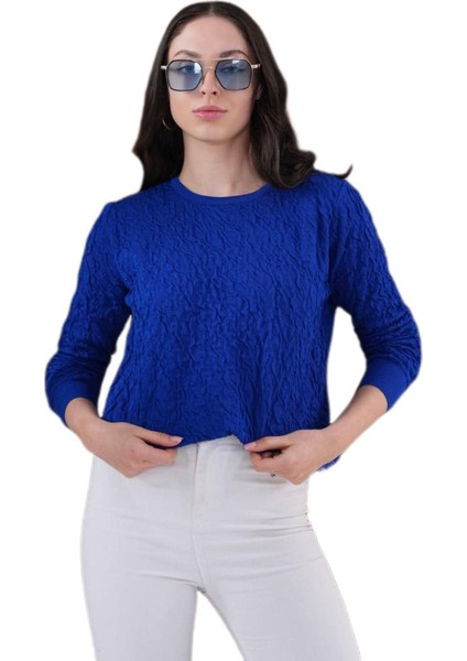 Kadın Bisiklet Yaka Büzgülü Kazak 12833 BGL-ST04228 fiyatları