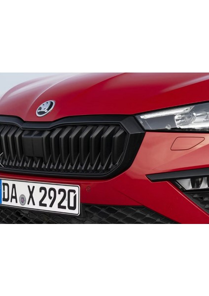 Skoda Ön Kaput 9cm Yeni Nesil Gri Siyah Logo Amblem modelleri